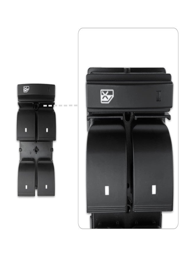 RLP مفتاح نافذة كهربائي رئيسي - جهة السائق - متوافق مع سيارات شيفروليه سيلفرادو (2007-2014)، وجي إم سي سييرا (2008-2011)، وإتش إتش آر (2009-2017)، وترافيرس. بديل للأرقام 25951963، 20945129، 25789692 - Image 3